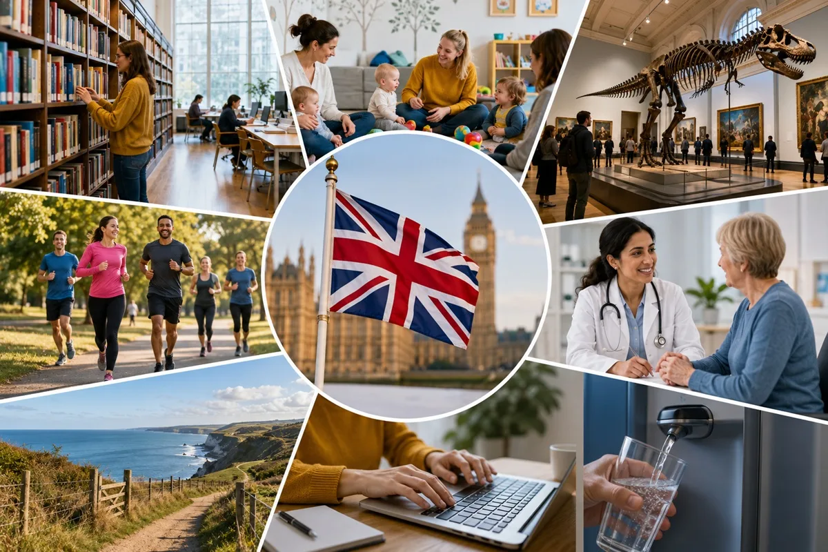 Free UK Services and Community Support Resources Illustration